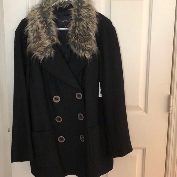 Karen Kane Jackets & Blazers - Karen Kane Fur Collar Coat